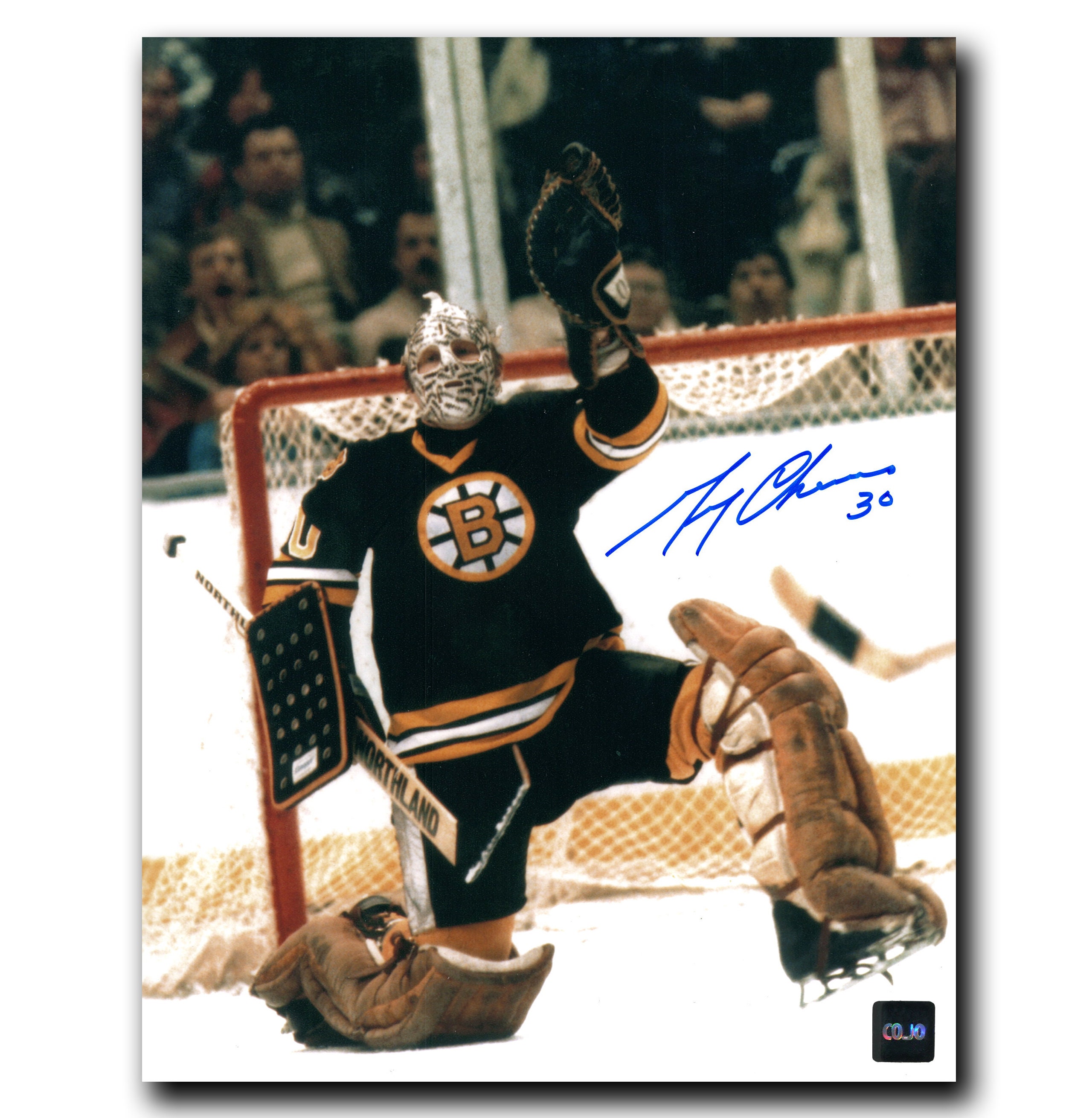 GERRY CHEEVERS Autographed MINI Goalie Mask Signed Bruins Ceramic