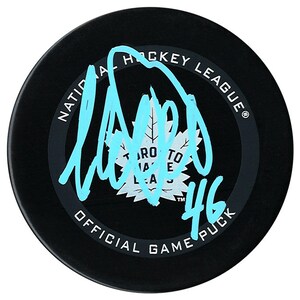 Ilya Lyubushkin Autographed Toronto Maple Leafs Official Puck