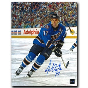 Adam Oates Boston Bruins Autographed Signed On Ice with Neely 8x10 Photo