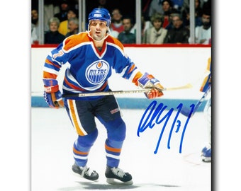 Paul Coffey Autographed Blue Edmonton Oilers Jersey at 's