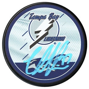 Victor Hedman Autographed Tampa Bay Lightning Reverse Retro 2.0 Puck