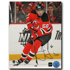 Jaromir Jagr New Jersey Devils Autographed Action 8x10 Photo