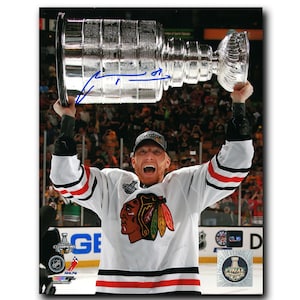 Marian Hossa Blackhawks de Chicago photo dédicacée des champions de la Coupe Stanley 2013 8 x 10