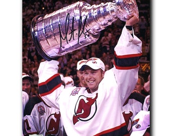 ROOKIE YEAR MARTIN BRODEUR SIGNED NEW JERSEY DEVILS GOALIE 8x10 PHOTO!  Autograph