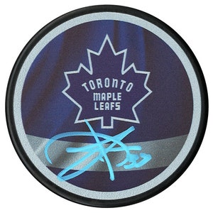Timothy Liljegren Autographed Toronto Maple Leafs Reverse Retro Puck