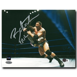 Batista WWE Autographed Action 8x10 Photo