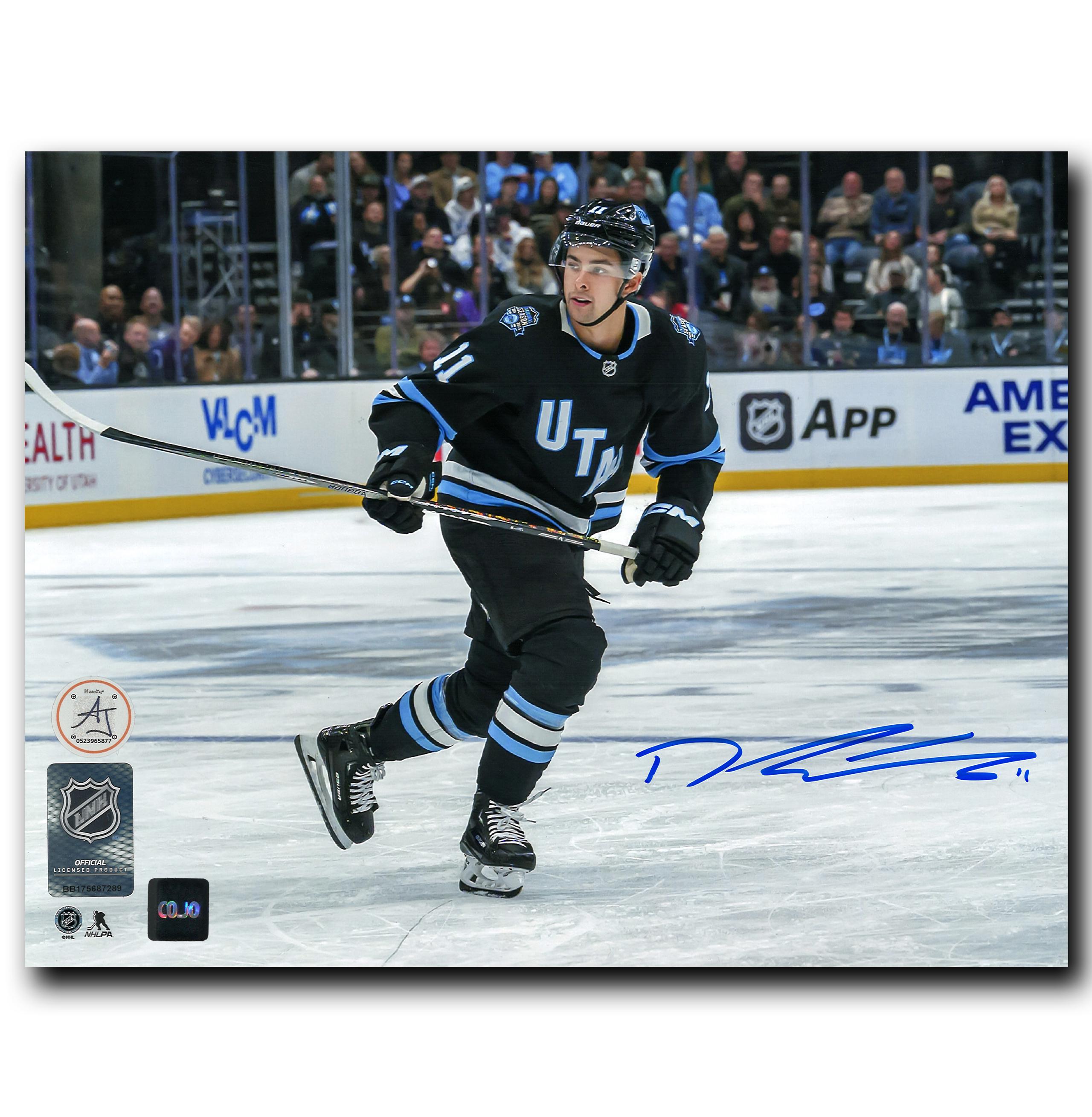 Dylan Guenther Utah Hockey Club Autographed Action 8×10 Photo