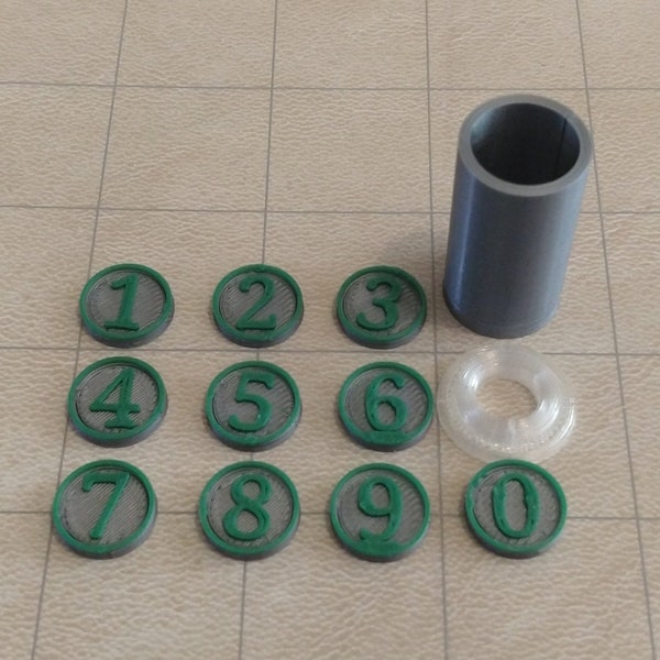 Dungeons and Dragons Initiative Combat Counters and Container