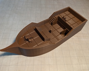 Eenvoudig Dungeons and Dragons klein zeilschip
