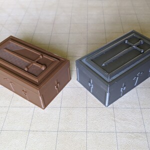 Coffin Mini Dice Case Dungeons and Dragons , Mini Dice Coffin RPG Dice Case, 10mm-12mm Dice Case image 8