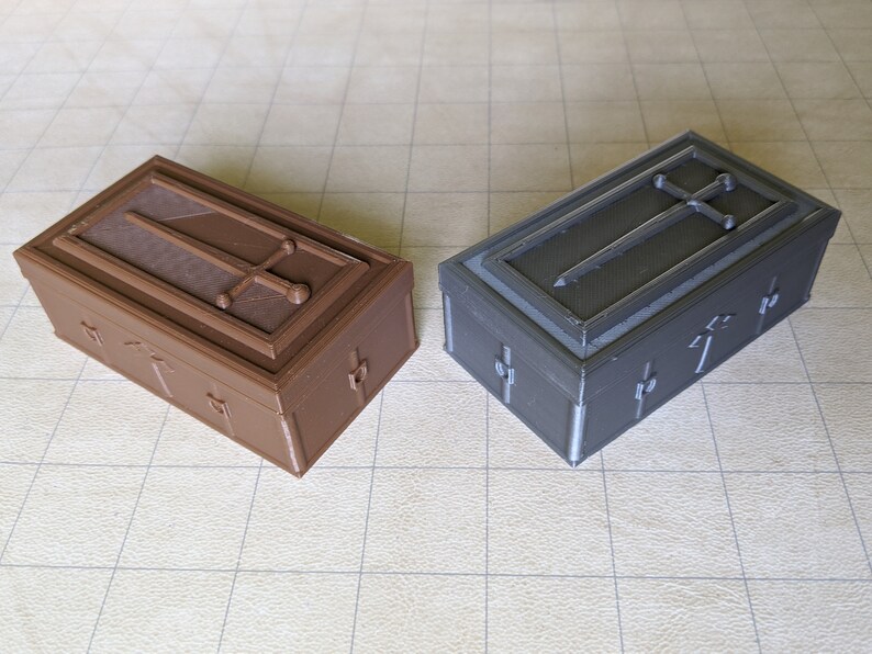 Coffin Mini Dice Case Dungeons and Dragons , Mini Dice Coffin RPG Dice Case, 10mm-12mm Dice Case image 8