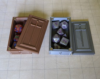 Coffin Dice Case Dungeons and Dragons, Dice Coffin RPG Dice Case