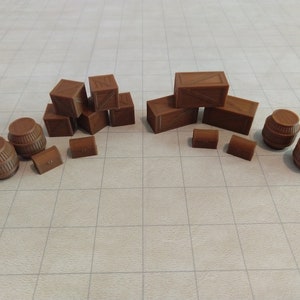 Dungeons and Dragons Loot & Storage Set (Barrels, Crates, Chests)