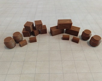 Dungeons and Dragons buit en opbergset (vaten, kisten, kisten)