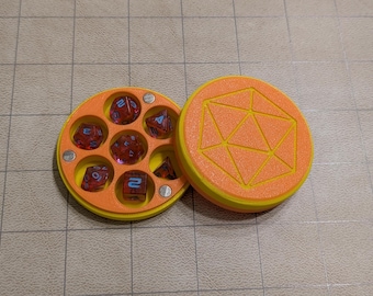 RPG-minironde dobbelsteendoos voor 10-12 mm dobbelstenen Dungeons and Dragons