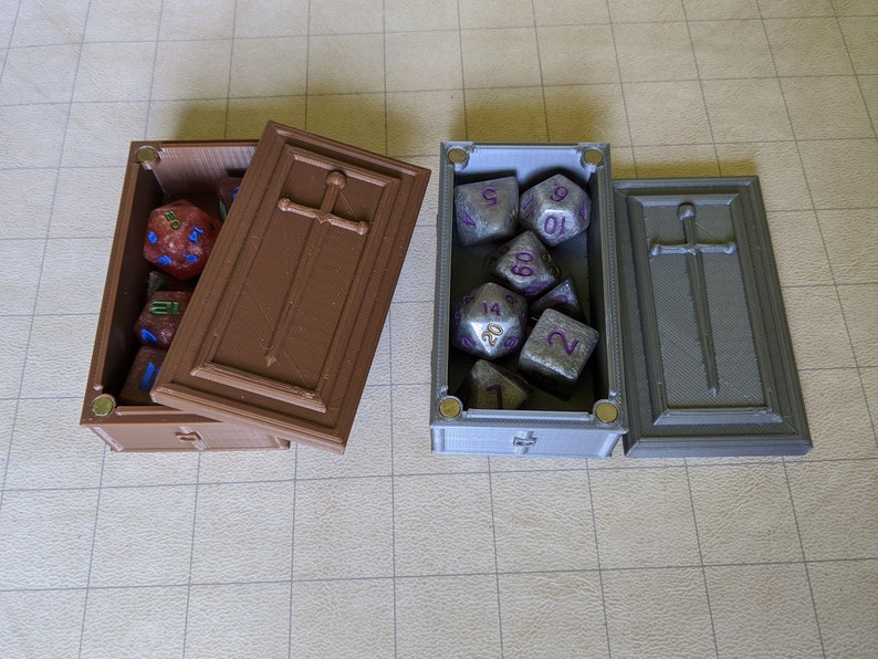 Coffin Mini Dice Case Dungeons and Dragons , Mini Dice Coffin RPG Dice Case, 10mm-12mm Dice Case image 9