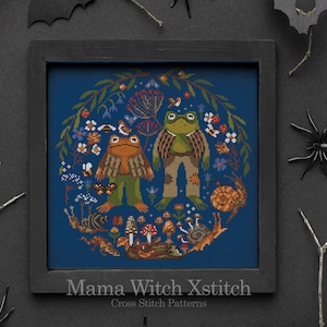 AMMO88 Frog Cross Stitch Pattern: Goblincore Cottagecore Embroidery (PDF Pattern) image 8