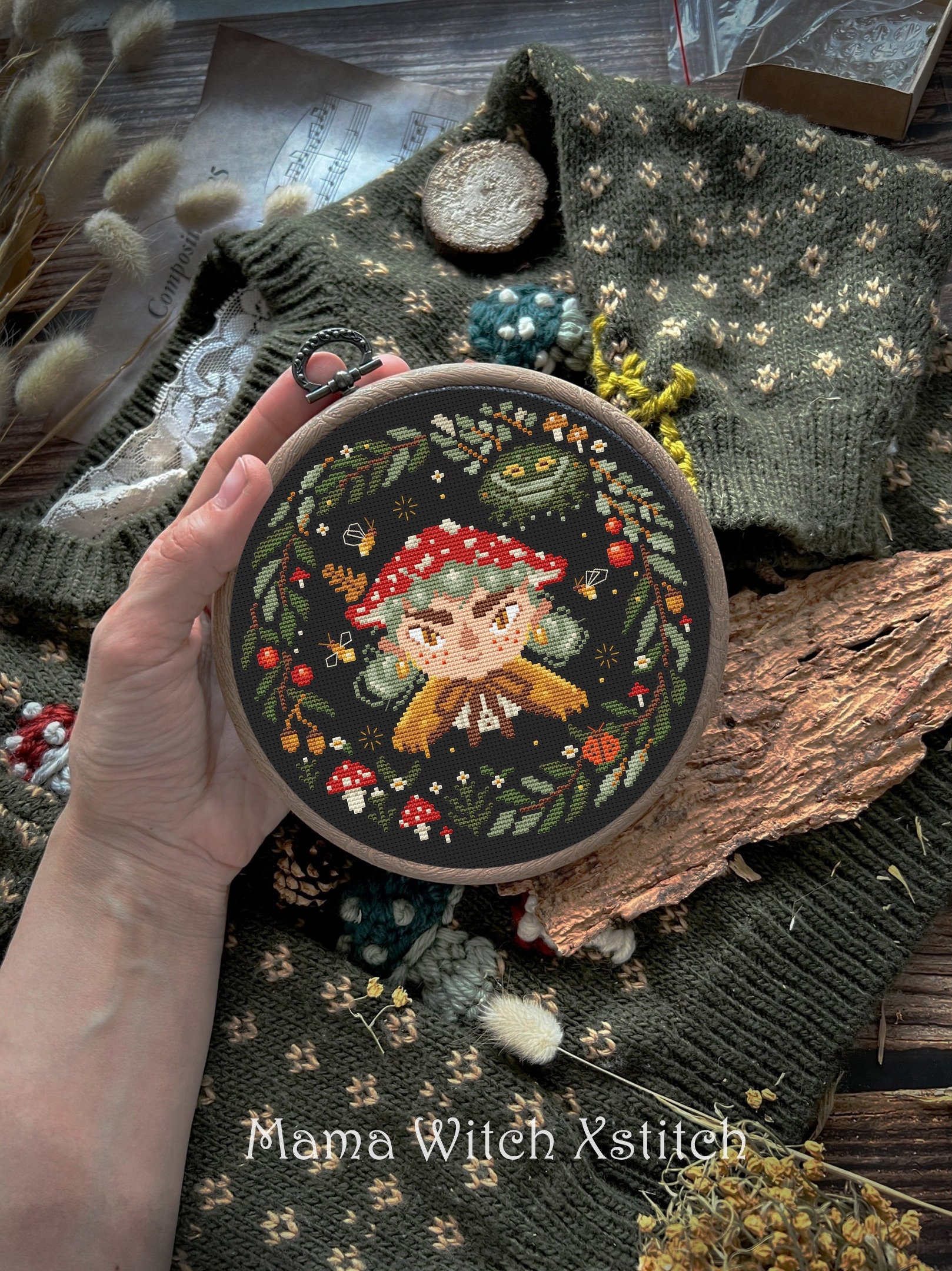 Cottagecore Magical Frog Mushroom Magnetic Bookmark – Mama Made Mercantile