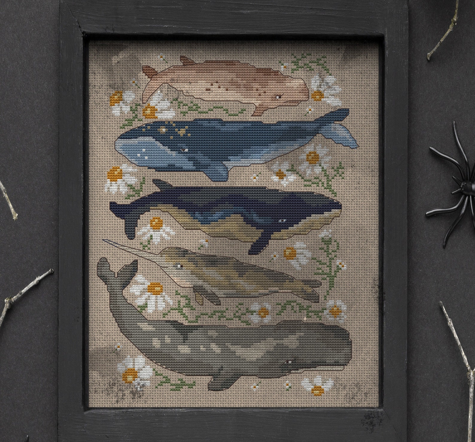 Whales from Mama Witch Cross Stitch