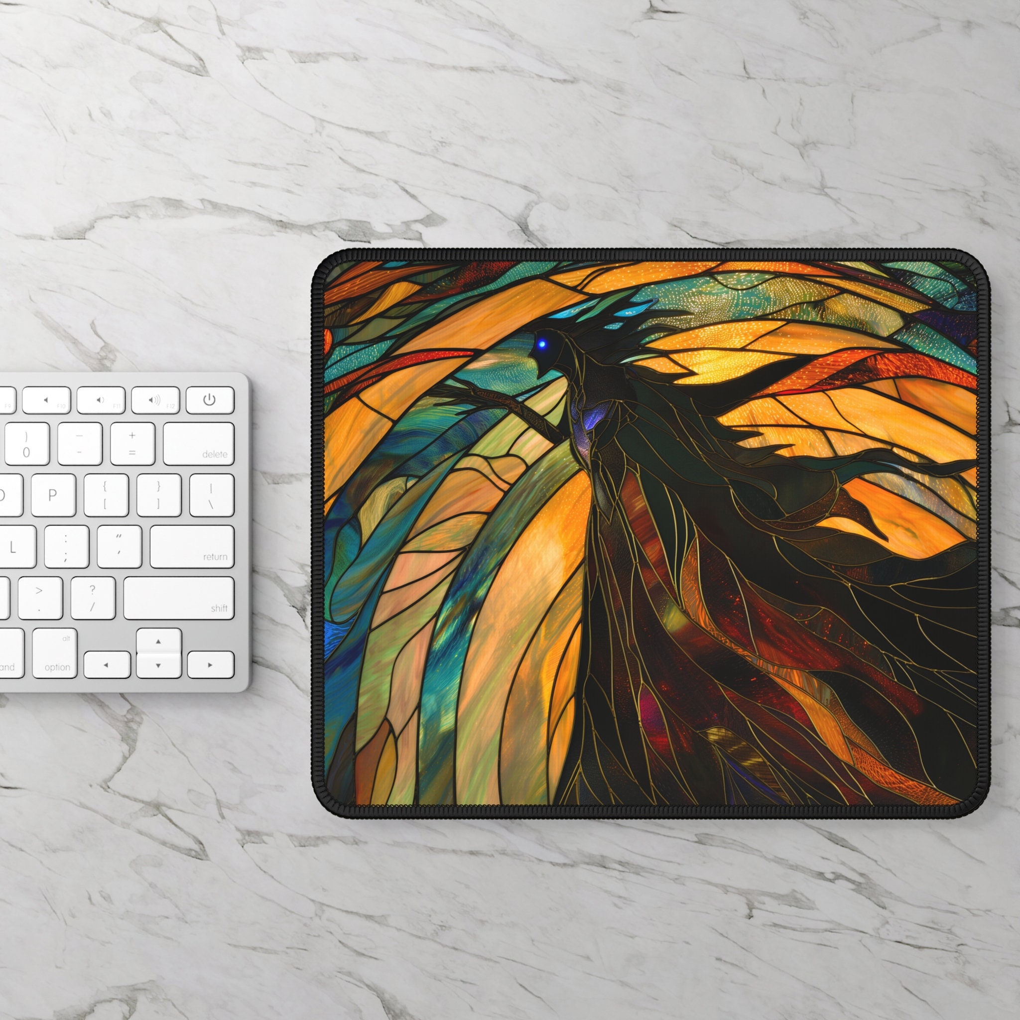 Wraith Table Mat Stained Glass Look Wraith Playmat, Desk Mat, Mouse Pad - Etsy