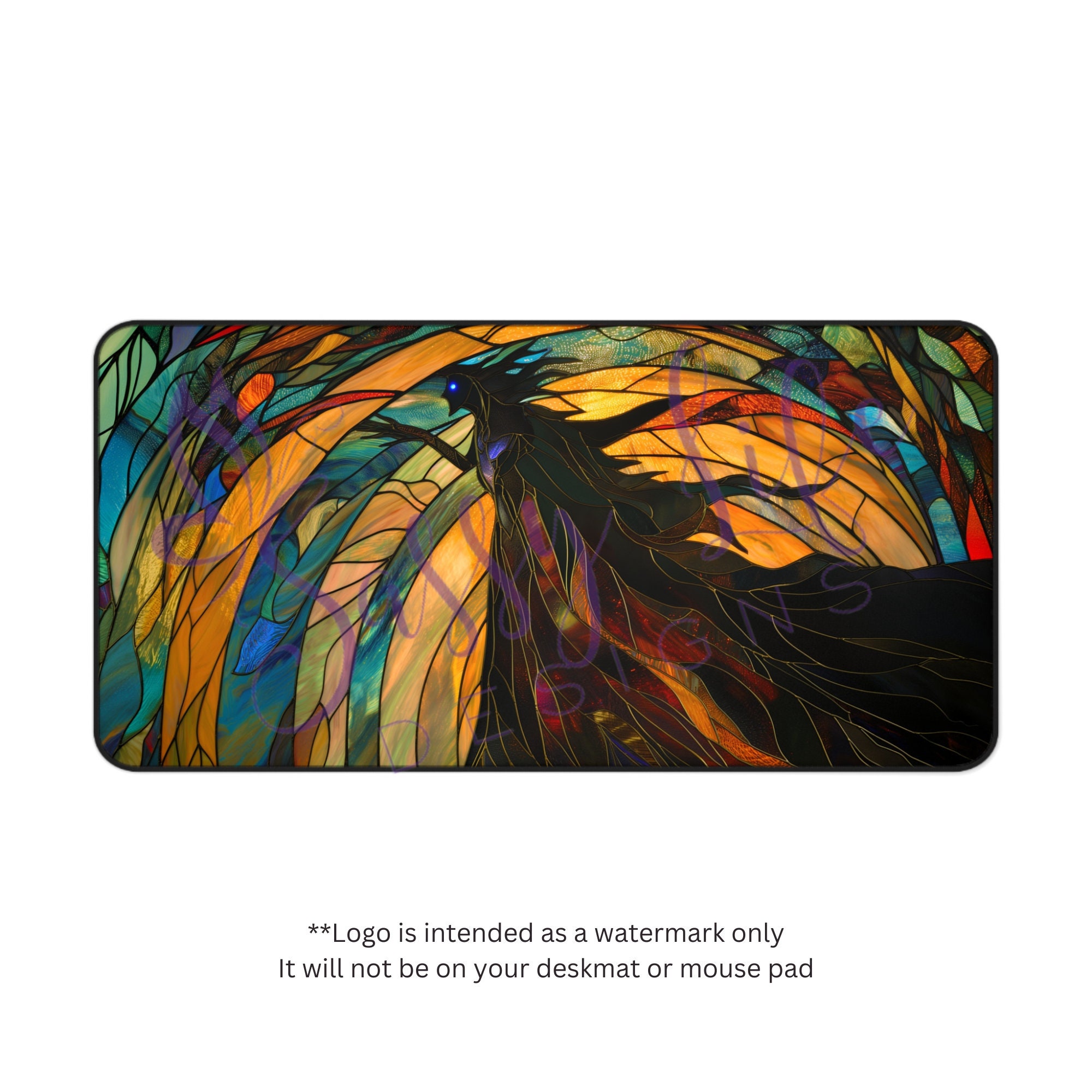 Wraith Table Mat Stained Glass Look Wraith Playmat, Desk Mat, Mouse Pad - Etsy