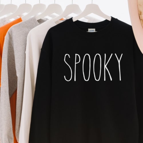 Spooky Unisex Sweatshirt || Fall Hoodie || Witchy || Spooky Season || Women's Sweater || Pumpkin || Halloween || Ghost || Boo || Skeleton