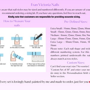 Chrome White French tip press on Nails | glue on nails | Fake Nails | False Nails | hand painted | Glue on nails | Sets of 10 and 20 nails image 3
