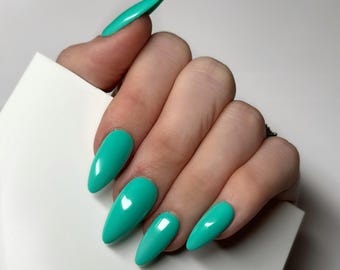 Tiffany Summer Press on Nails | Fake Nails | False Nails | hand painted press on nails | Glue on nails  | Sets of 10 and 20 nails