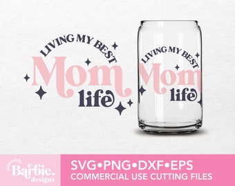 Living My Mom Life SVG | Knipbestand Moederdag (digitale download)