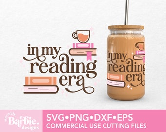 Book svg png files | In my reading era svg | reading svg digital download