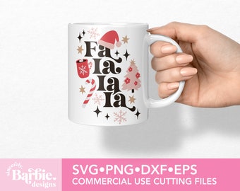 Archivos SVG PNG de Navidad / Descarga digital de Falalalala SVG