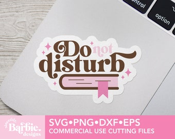 Book svg png files | Do not disturb | reading svg digital download