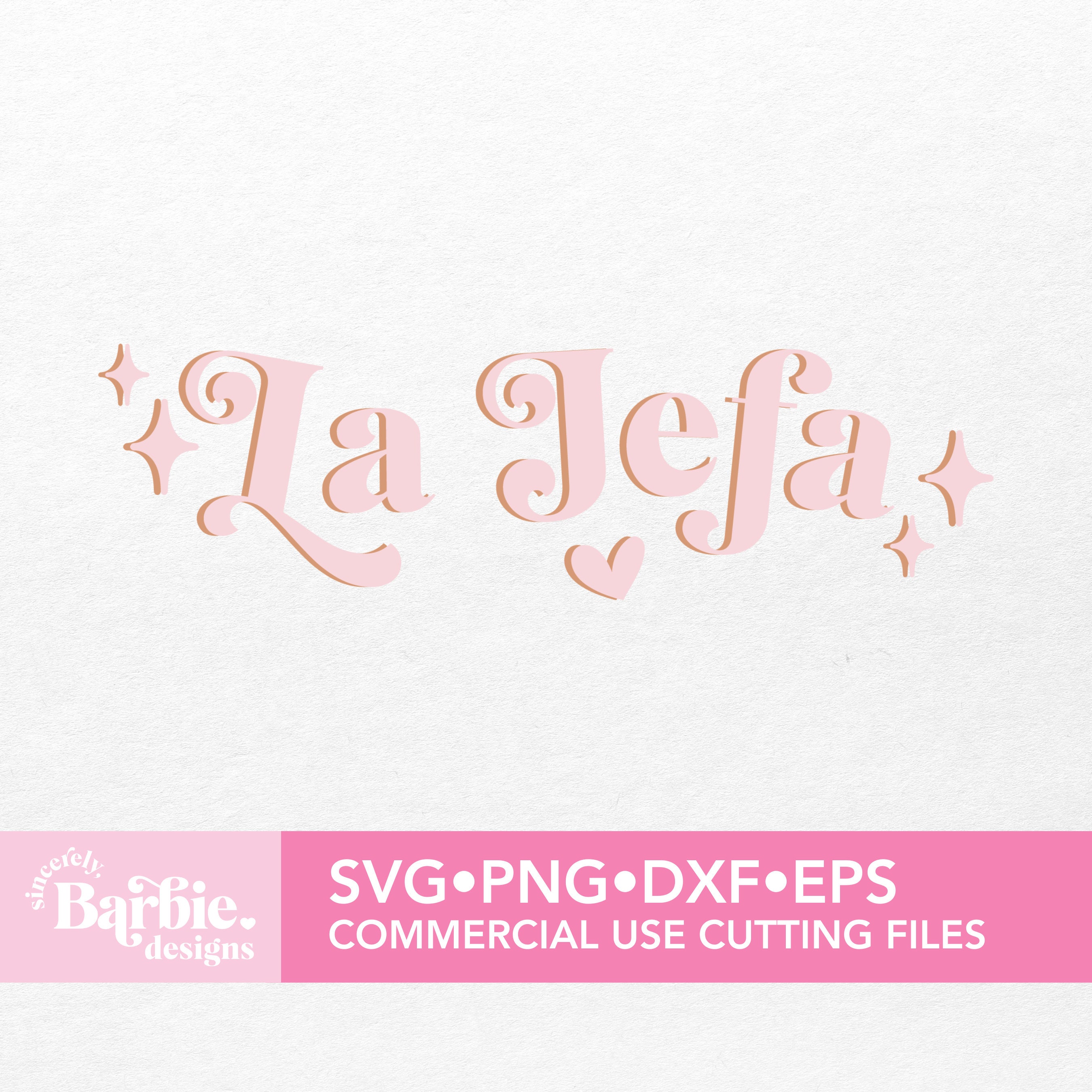 La Jefa (The Boss) SVG File | Spanish Latino words for business owners moms digital download | SVG DIY for Silhouette Cameo & Cricut