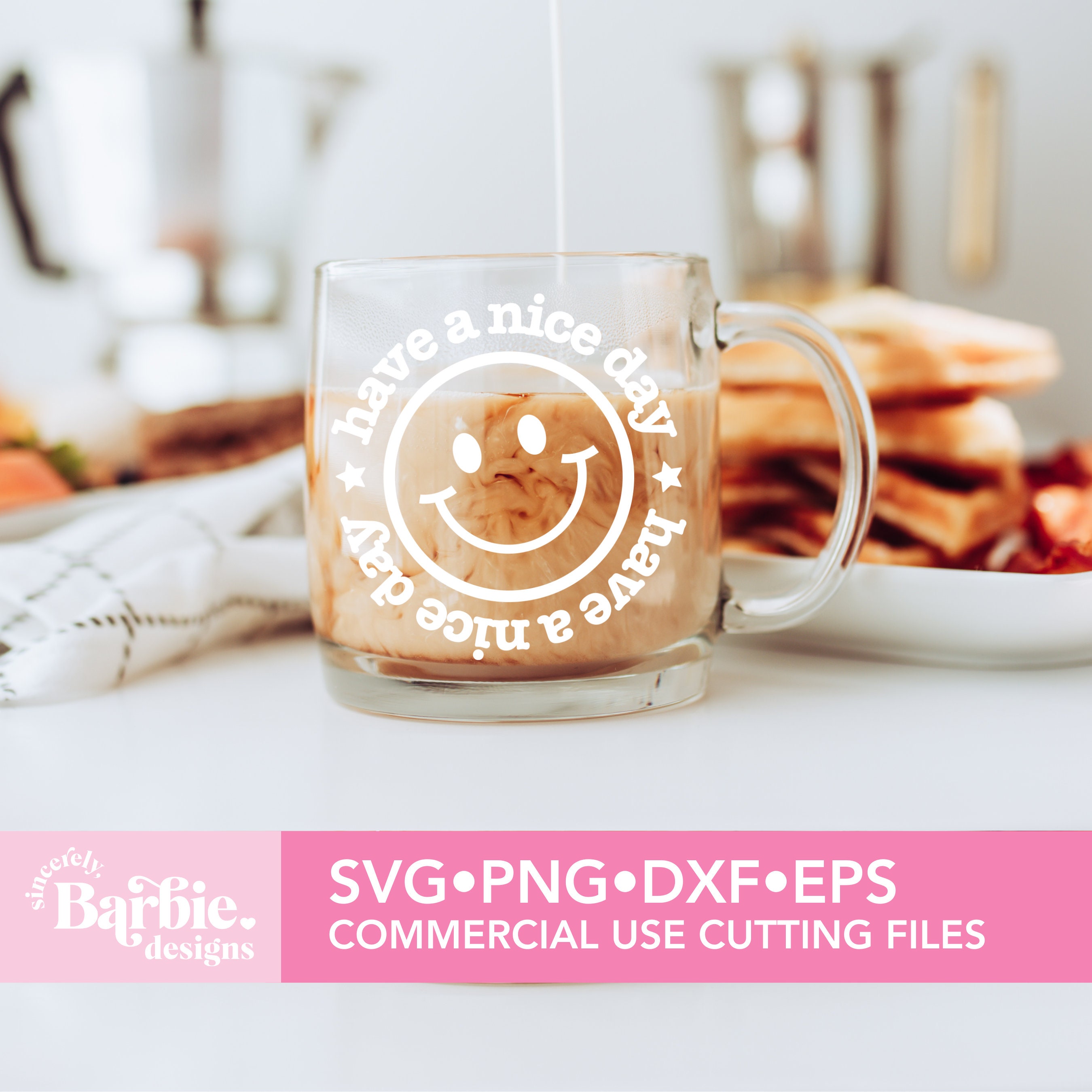 Have a Nice Day SVG File: Retro Smiley Face Cut File (digital Download ...