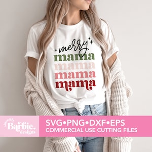 Frohe Mama Mama svg png | Weihnachten Merry Mama svg digitaler Download