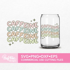 Caffeine Queen SVG: Coffee Lover Digital Download