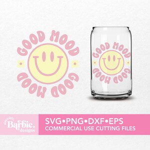 Goed humeur SVG-bestand | Positieve affirmaties citeert digitale download | SVG DIY voor de Silhouette Cameo en Cricut