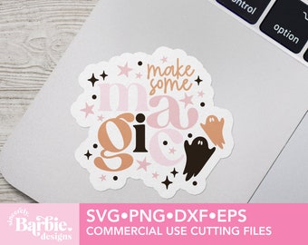 Make Some Magic Ghost SVG: Spooky Mama Halloween Shirt (Digital File)