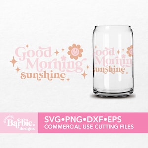 Buenos días sol svg png / Afirmaciones positivas svg descarga digital