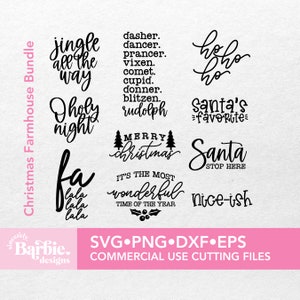 Bundle de Noël ferme, svg png | Téléchargement numérique de Noël svg à la ferme | Lot svg
