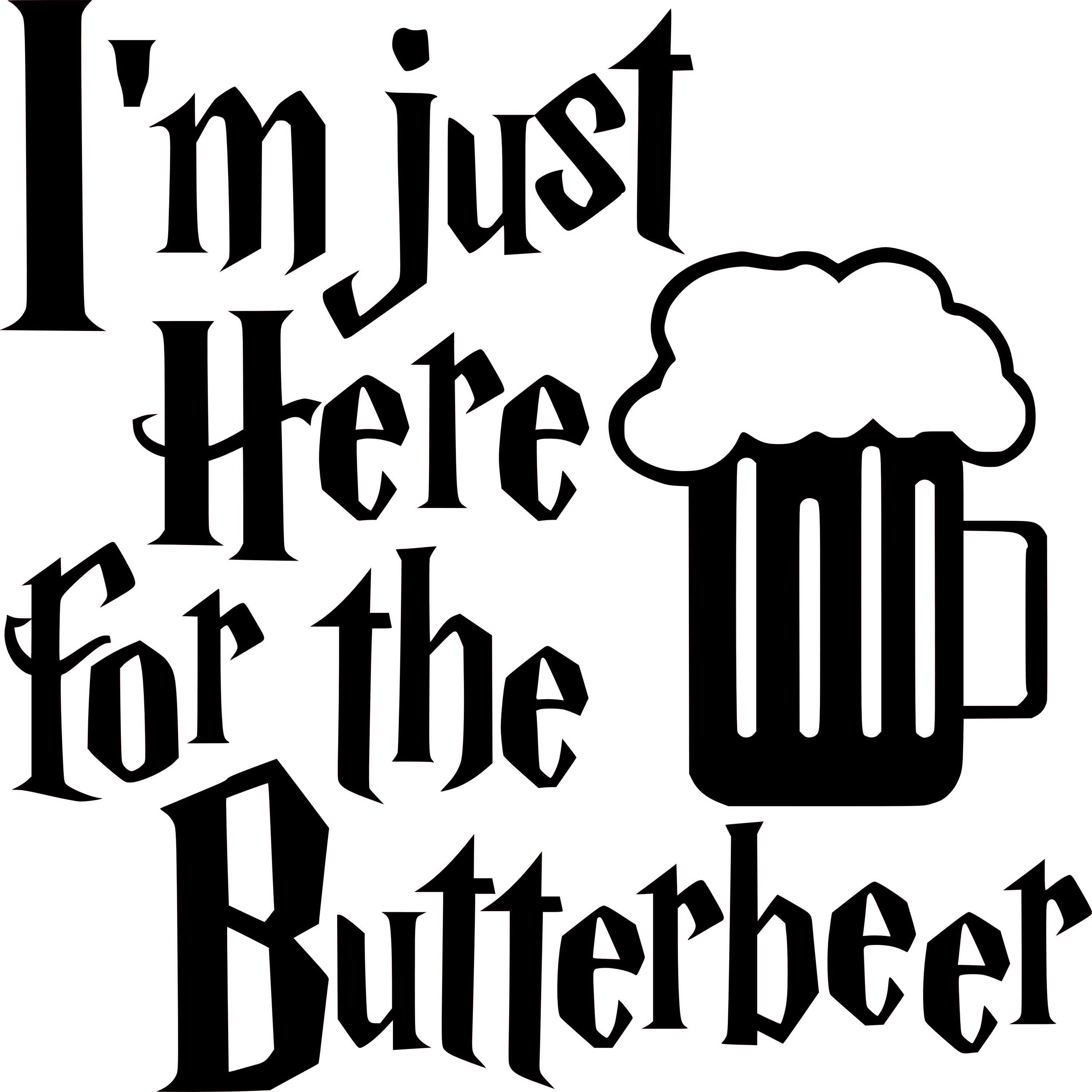 Just here for Butterbeer Vinyl Decal / Movie decal / Wizard Etsy