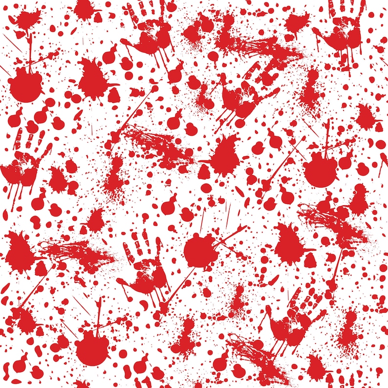 Blood Splatter | Halloween | Crime Scene | Transfer Sheet for Polymer ...
