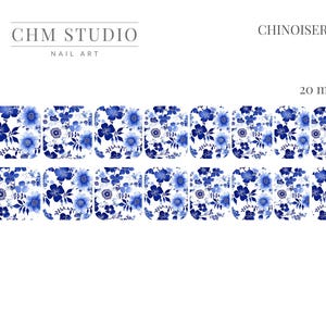 Chinoiserie | Florals | Waterslide Paper | Nail Decals