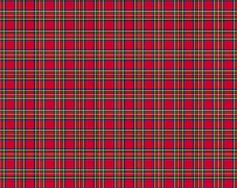 Plaid Pattern | Red Tartan | Transfer Sheet for Polymer Clay | Water Soluble Transfer Paper