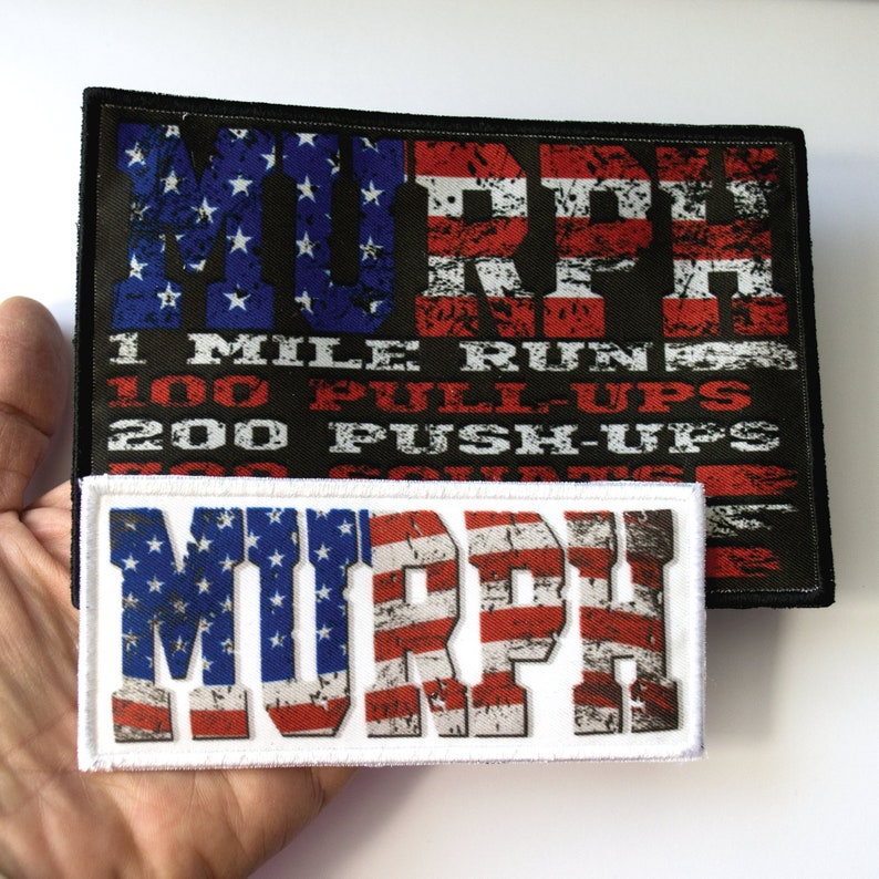 Memorial Day Murph Patch for Weighted Vest or Gym Bag, Hero WOD Memorabilia, Gym Swag Gifts image 7