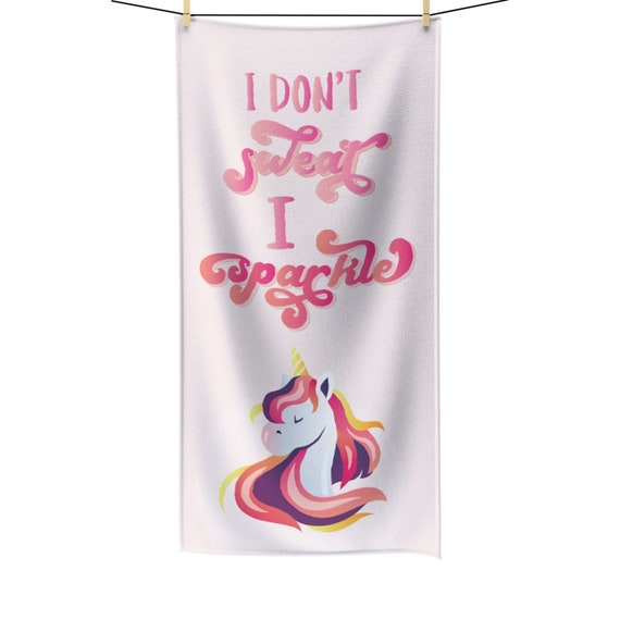 Unicorn Gym Towel, Cute Yoga Towel, Workout Accessories for Women, Fitness  Gifts for Friend 