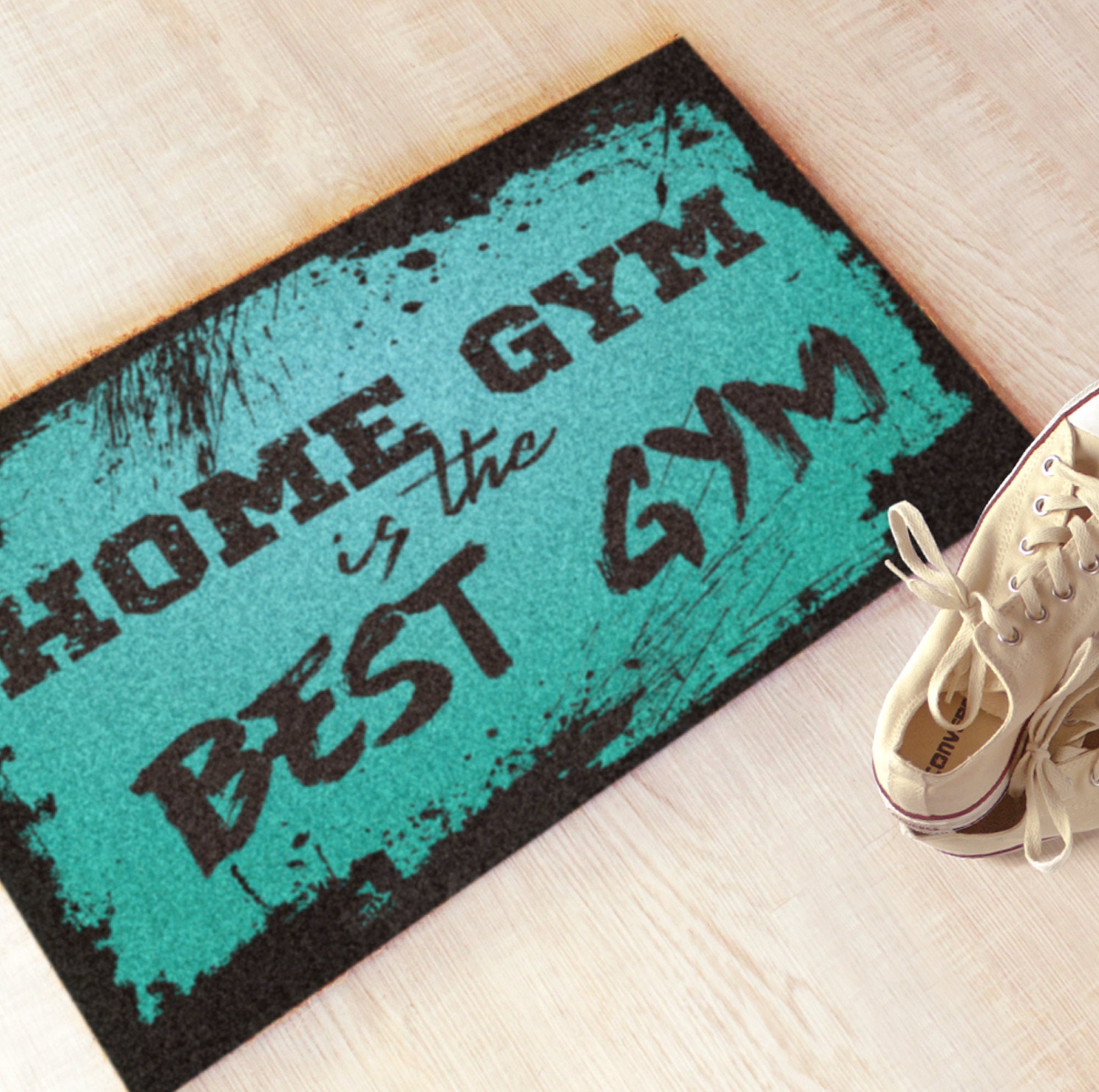 Home Gym Decor, Fitness Motivation Doormat, Home Gym Sign, Door Mat Housewarming Gift for Best