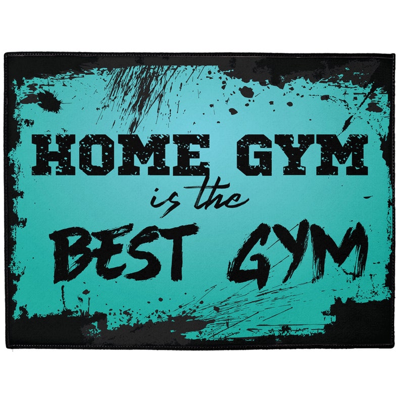 Home Gym Decor Fitness Motivation Doormat Home Gym Sign Etsy