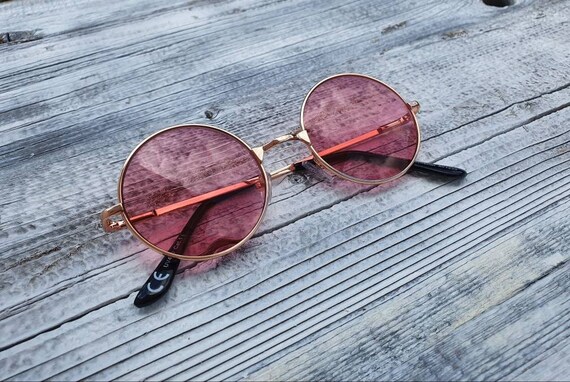 light pink frame sunglasses