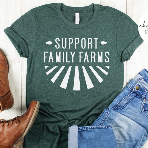 Support Family Farms Farm Wife Farmer Farm Hand Agriculture - Etsy
